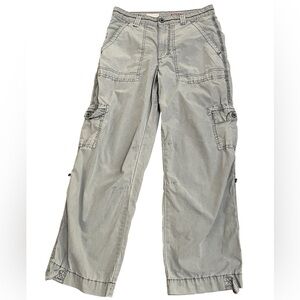 Anthropologie Pilcro lightweight cargo utility pants in grey boho oversized